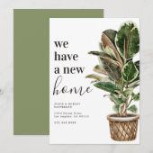 We hebben het nieuwe adres verplaatst aankondiging (Voorkant / Achterkant)