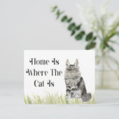 We hebben het nieuwe adres verplaatst briefkaart (Staand voorkant)