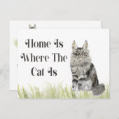 We hebben het nieuwe adres verplaatst briefkaart (Voorkant / Achterkant)