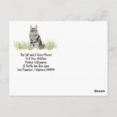 We hebben het nieuwe adres verplaatst briefkaart (Achterkant)