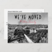 We hebben het nieuwe adres verplaatst en de aankon briefkaart (Voorkant / Achterkant)