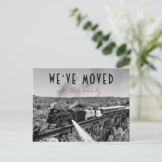 We hebben het nieuwe adres verplaatst en de aankon briefkaart