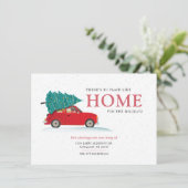 We hebben het nieuwe adres voor Kerstmis Feestdage Aankondiging (Staand voorkant)