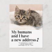 We hebben het nieuwe adresplaatje fotobewerking ve aankondigingskaart (Voorkant)