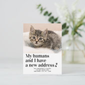 We hebben het nieuwe adresplaatje fotobewerking ve aankondigingskaart (Staand voorkant)