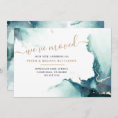 We hebben het nieuwe adressengewijs verplaatsen aankondiging (Voorkant / Achterkant)