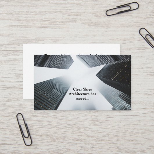 We hebben het nieuwe Kantoor Custom Company verpla Visitekaartje (Voorkant / Achterkant in situ)