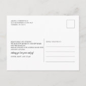 We hebben het nieuwe kerstadres Red Car Moving Aankondigingskaart (Achterkant)