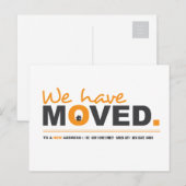 We hebben het Oranje Briefkaart voor bewegende aan (Voorkant / Achterkant)