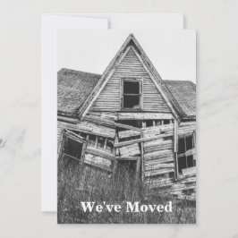 We hebben het oude, smerige huis verplaatst. aankondiging