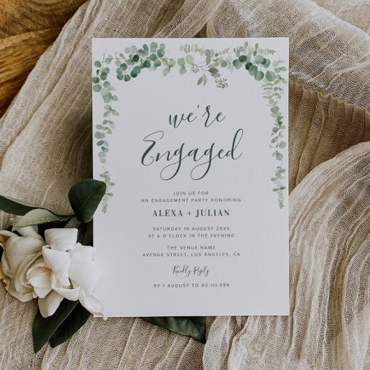 WE HEBBEN HET OVER Eucalyptusgrienery-verloving Kaart