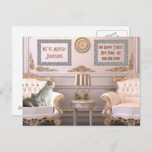 We hebben het persoonlijke Briefkaart van het adre (Voorkant / Achterkant)