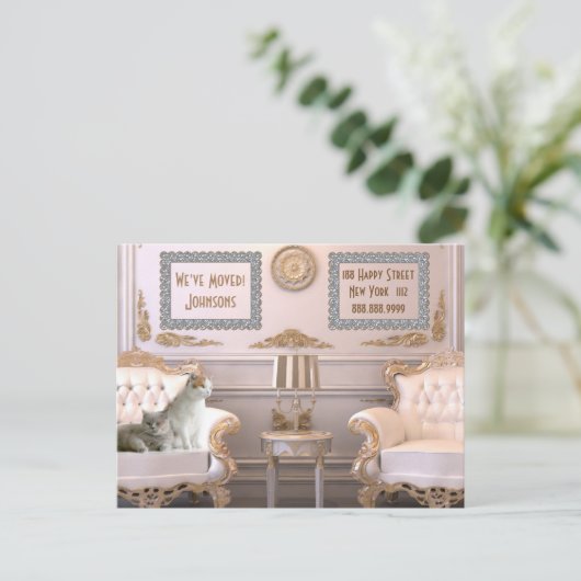 We hebben het persoonlijke Briefkaart van het adre (Staand voorkant)