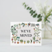 We hebben het Plant Moving Announcement Briefkaart (Staand voorkant)