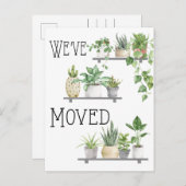 We hebben het Plant Moving Announcement Briefkaart (Voorkant / Achterkant)