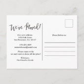 We hebben het Plant Moving Announcement Briefkaart (Achterkant)