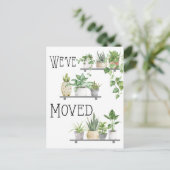 We hebben het Plant Moving Announcement Briefkaart (Staand voorkant)