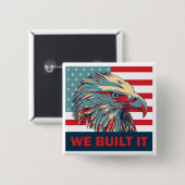 We hebben het Republikeins Romney 2012 gebouwd Vierkante Button 5,1 Cm (Voorkant /achterkant)