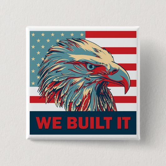 We hebben het Republikeins Romney 2012 gebouwd Vierkante Button 5,1 Cm (Voorkant)