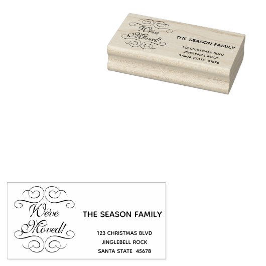 We hebben het retouradres verplaatst rubberstempel (Gestempeld)