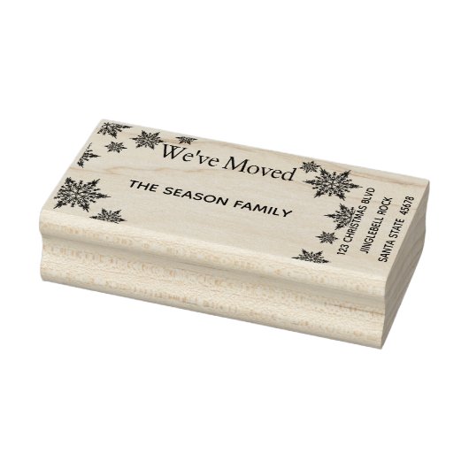 We hebben het retouradres verplaatst rubberstempel (Stempel)