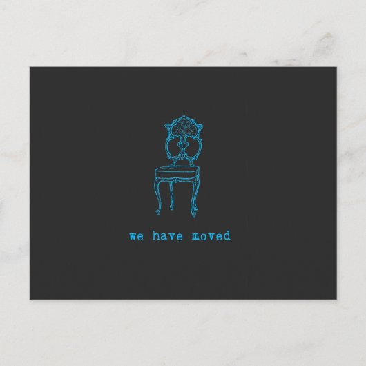 We hebben het schoolbord gekleurd verplaatst aankondigingskaart (Voorkant)