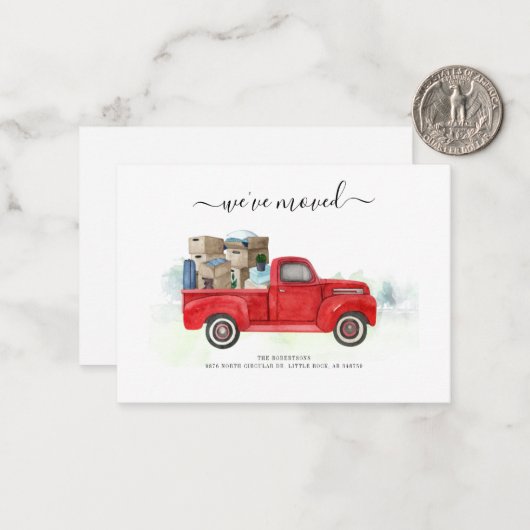 We hebben het script Modern Moving Announcement ve Notitiekaartje (Voorkant / Achterkant in situ)