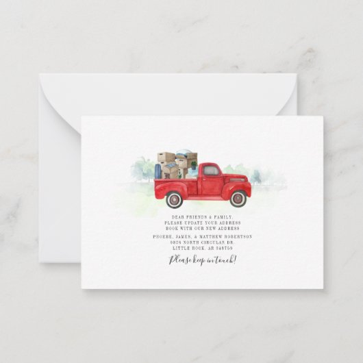 We hebben het script Modern Moving Announcement ve Notitiekaartje (Achterkant)