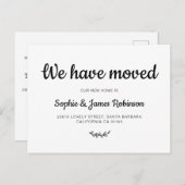 We hebben het script Simple New Home Moving Announ Aankondigingskaart (Voorkant / Achterkant)
