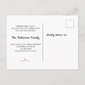 We hebben het script Simple New Home Moving Announ Aankondigingskaart (Achterkant)