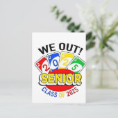 We hebben het Senior 2025 Gambling Game Afstuderen Briefkaart (Staand voorkant)