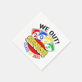 We hebben het Senior 2025 Gambling Game Afstuderen Servet (Hoek)