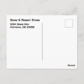 We hebben het UFO-ruimtethema verplaatst Briefkaart (Achterkant)