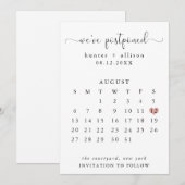 We hebben het uitgesteld | Agenda Save The Date (Voorkant / Achterkant)