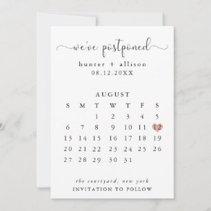 We hebben het uitgesteld   Agenda Save The Date