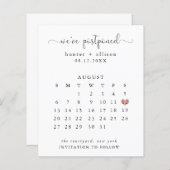 We hebben het uitgesteld | Agenda sparen de datum (Voorkant / Achterkant)