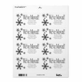 We hebben het vakantielabel voor sneeuwvlokken ver etiket (Full Sheet)