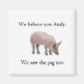 We hebben het varken ook gezien magneet (Voorkant)