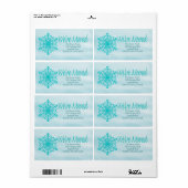 We hebben het veld Sneeuwflake Holiday-adreslabel Etiket (Full Sheet)