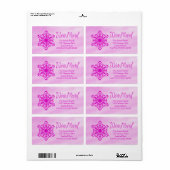 We hebben het veld Sneeuwflake Holiday-adreslabel  Etiket (Full Sheet)
