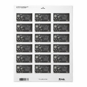 We hebben het veld Sneeuwflake Holiday-adreslabel  Etiket (Full Sheet)