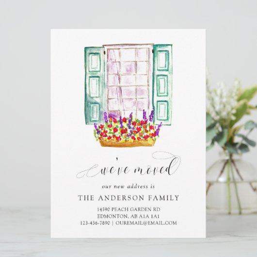 We hebben het venster Vloerbox Waterverf verplaats Aankondiging (Staand voorkant)