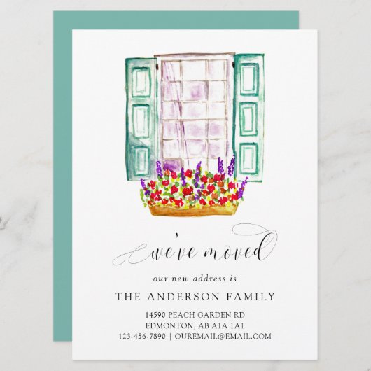 We hebben het venster Vloerbox Waterverf verplaats Aankondiging (Voorkant / Achterkant)