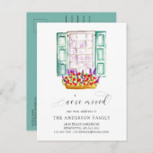 We hebben het venster Vloerbox Waterverf verplaats Aankondigingskaart (Voorkant / Achterkant)