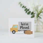 We hebben het verplaatsen van Truck Cute Change of Briefkaart (Staand voorkant)
