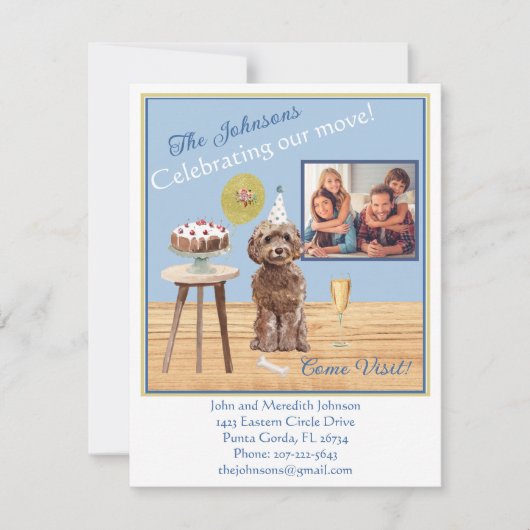 We hebben het vieren van de Dog Foto Budget verpla Aankondiging (Voorkant)