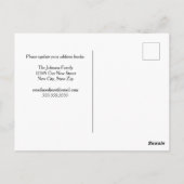 We hebben het vliegtuig van het nieuwe landadres o briefkaart (Achterkant)