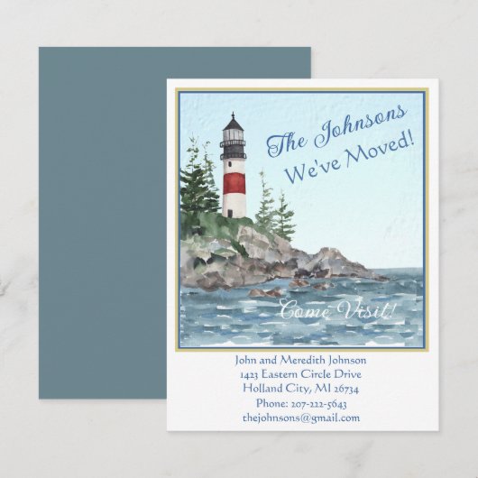 We hebben het waterbudget voor vuurtoren verplaats aankondiging (Voorkant / Achterkant)