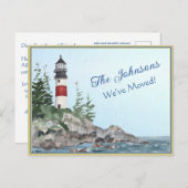 We hebben het waterbudget voor vuurtoren verplaats briefkaart (Voorkant / Achterkant)