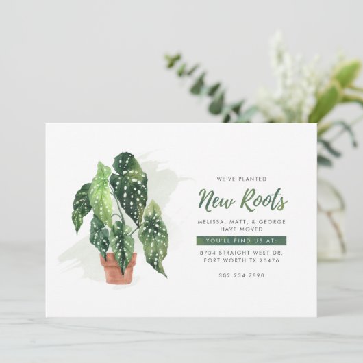 We hebben het Waterverf Plant Botanische Moving ve Aankondiging (Staand voorkant)